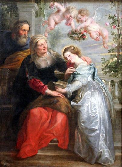 Peter Paul Rubens The Education of Mary china oil painting image